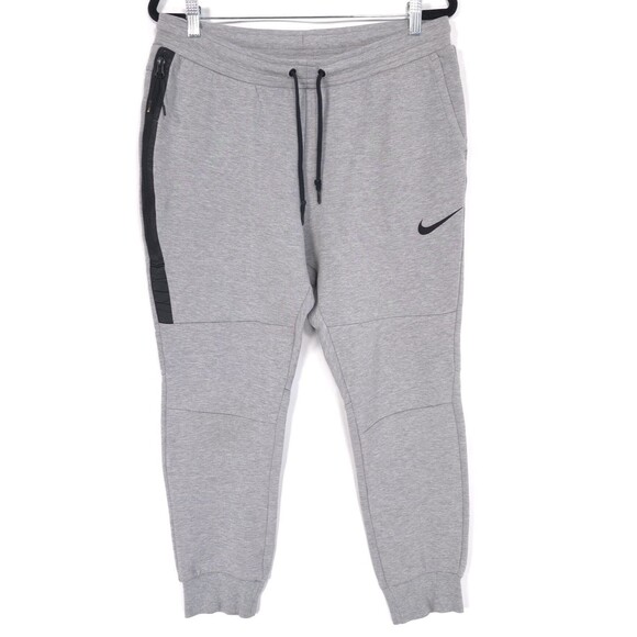 Nike Men’s LARGE Tech Fleece Pants Joggers Grey Heather Sweatpants 582835-063 - Picture 4 of 15